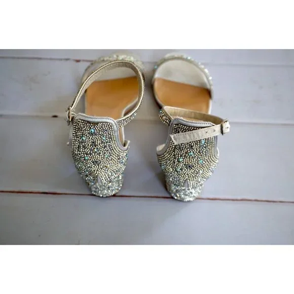 SheSole Open Toe Strappy Low Block Heel Bling Rhinestone Sandal - Size 42/ US 11 - Picture 7 of 12